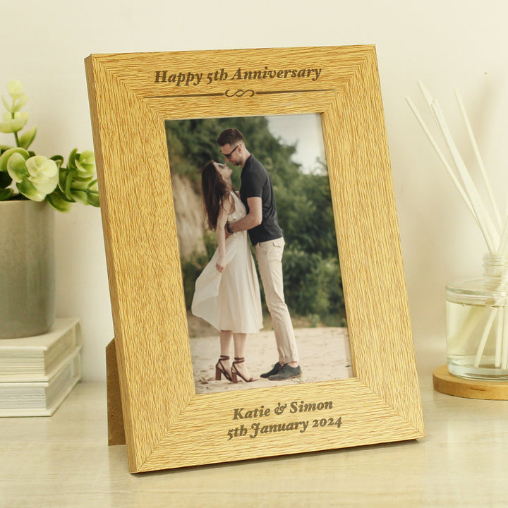 Buy Personalised Formal 4x6 Oak Finish Photo Frame available now at www.giftsfinder.co.uk