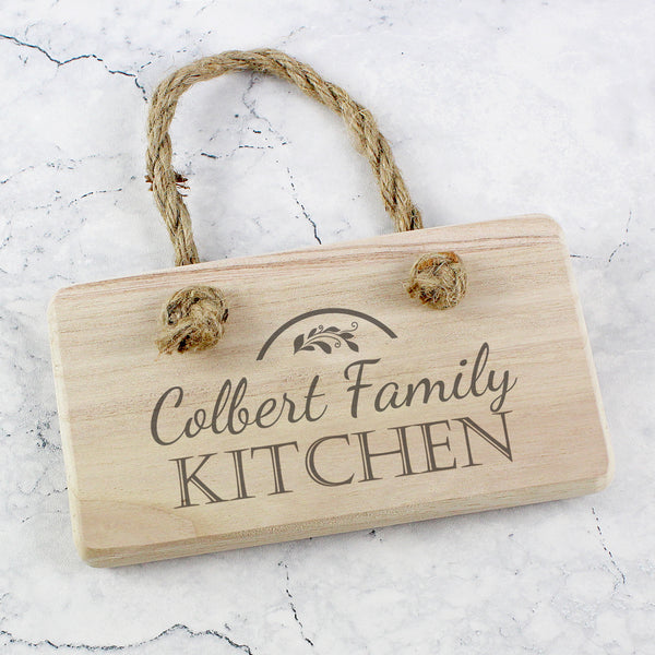 Buy Personalised Kitchen Wooden Sign available now at www.giftsfinder.co.uk