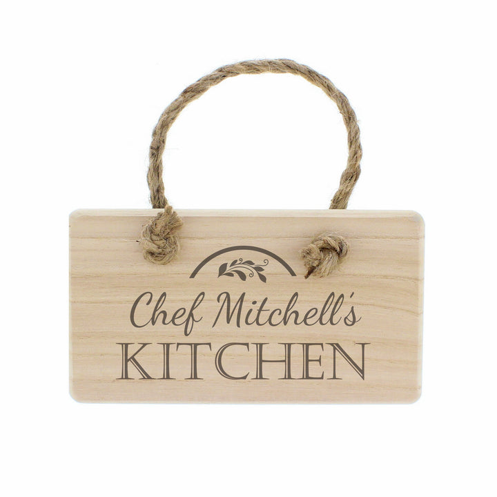 Personalised Kitchen Wooden Sign - part of the Gifts Finder Personalised Signs collection