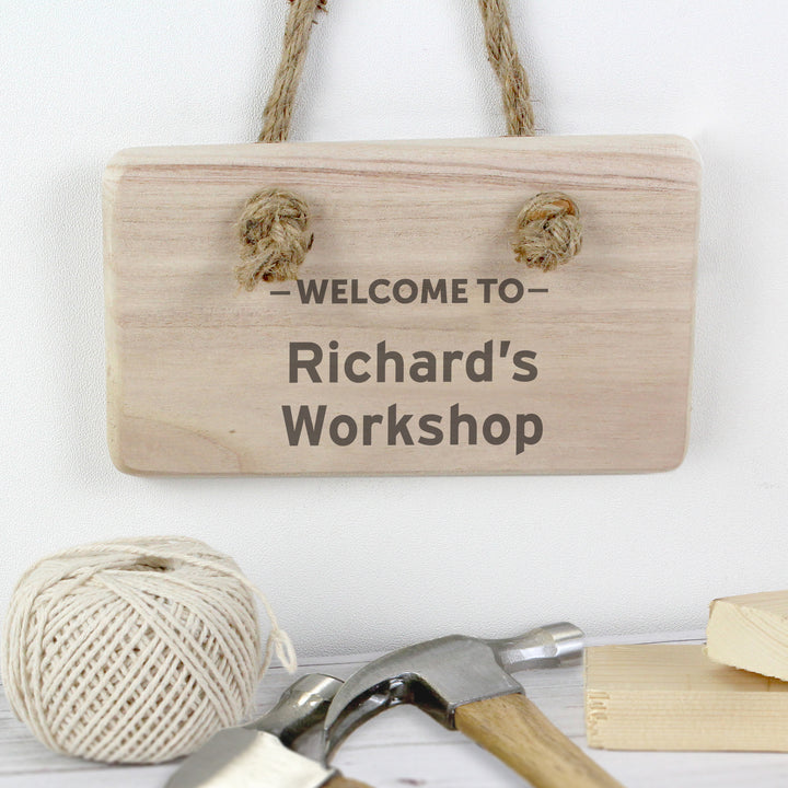 Personalised Welcome To... Wooden Sign - part of the Gifts Finder Personalised Signs collection