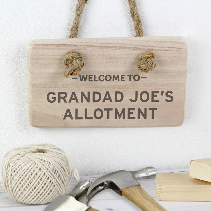 Personalised Welcome To... Wooden Sign - part of the Gifts Finder Personalised Signs collection