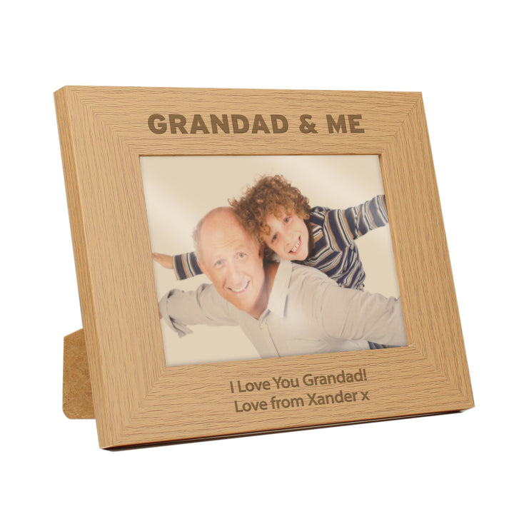 Buy Personalised 5x7 Grandad & Me Photo Frame available now at www.giftsfinder.co.uk