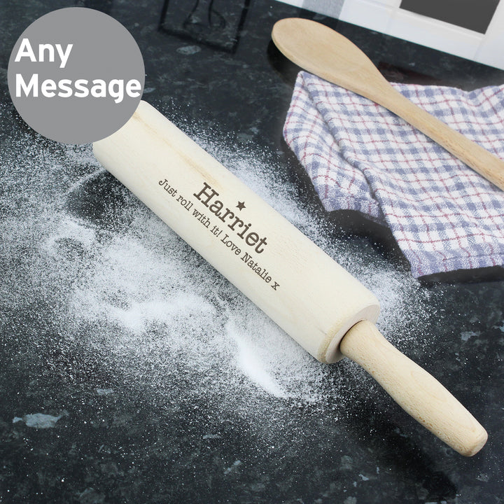 Buy Personalised Baker Rolling Pin at www.giftsfinder.co.uk