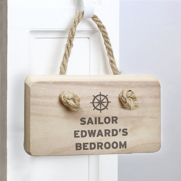 Buy Personalised Nautical Wooden Sign at www.giftsfinder.co.uk