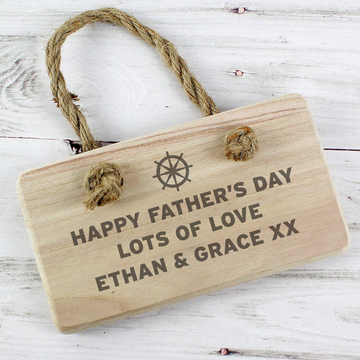 Buy Personalised Nautical Wooden Sign at www.giftsfinder.co.uk