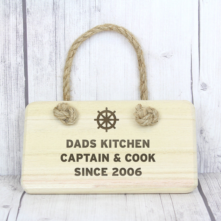 Buy Personalised Nautical Wooden Sign at www.giftsfinder.co.uk