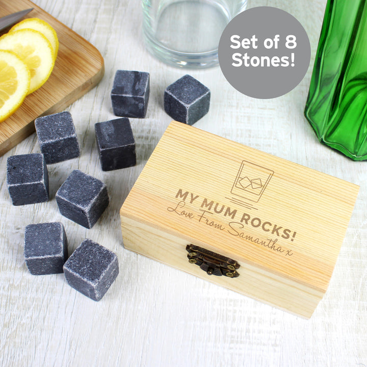 Buy Personalised On The Rocks Cooling Stones at www.giftsfinder.co.uk