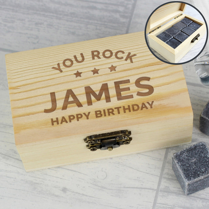 Buy Personalised Stars Free Text Cooling Stones at www.giftsfinder.co.uk