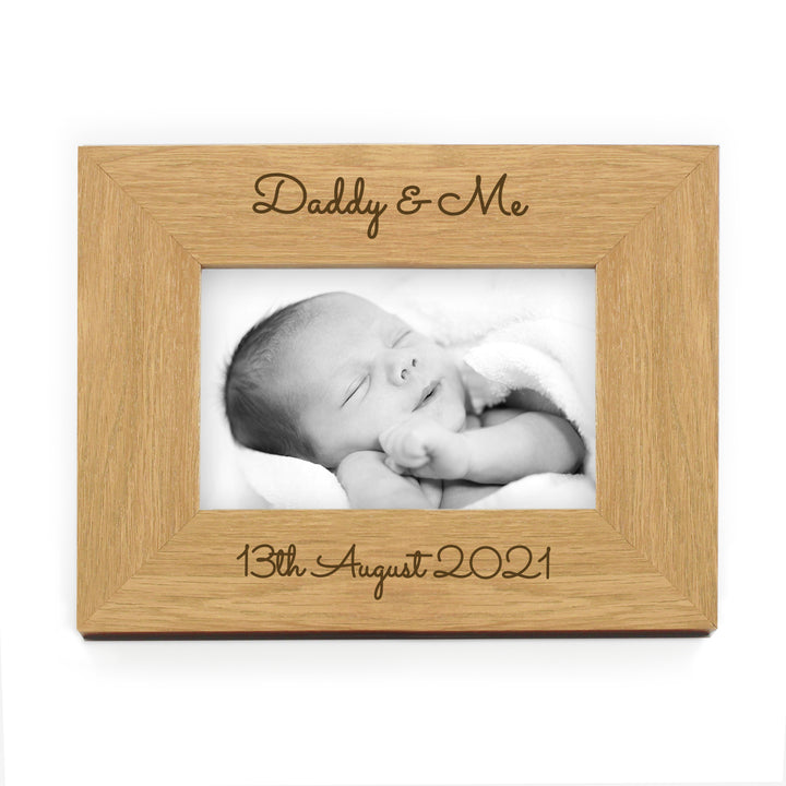 Personalised Free Text 6x4 Inch Wooden Photo Frame - part of the Gifts Finder Personalised Photo Frames collection