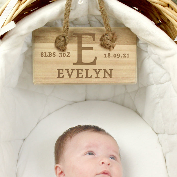 Buy Personalised Initial Wooden Sign at www.giftsfinder.co.uk