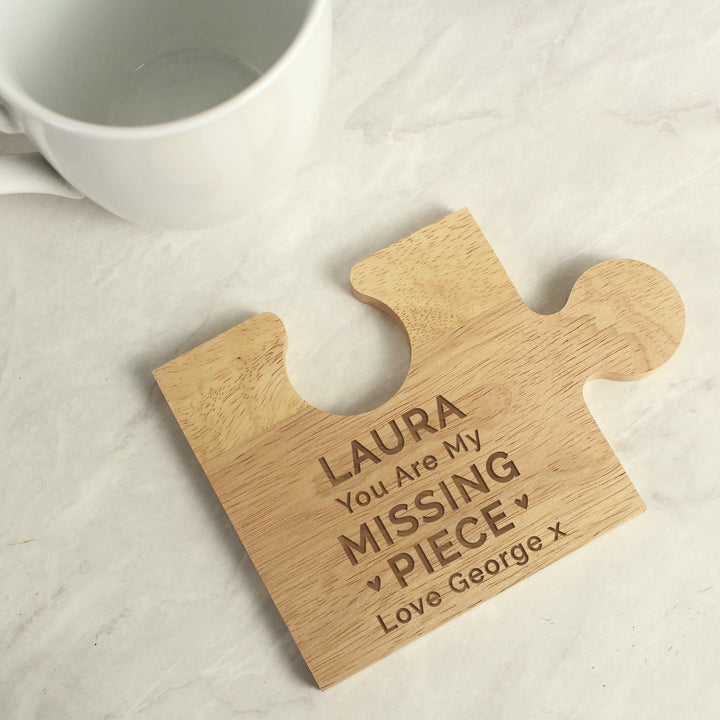 Buy Personalised My Missing Piece Jigsaw Piece at www.giftsfinder.co.uk