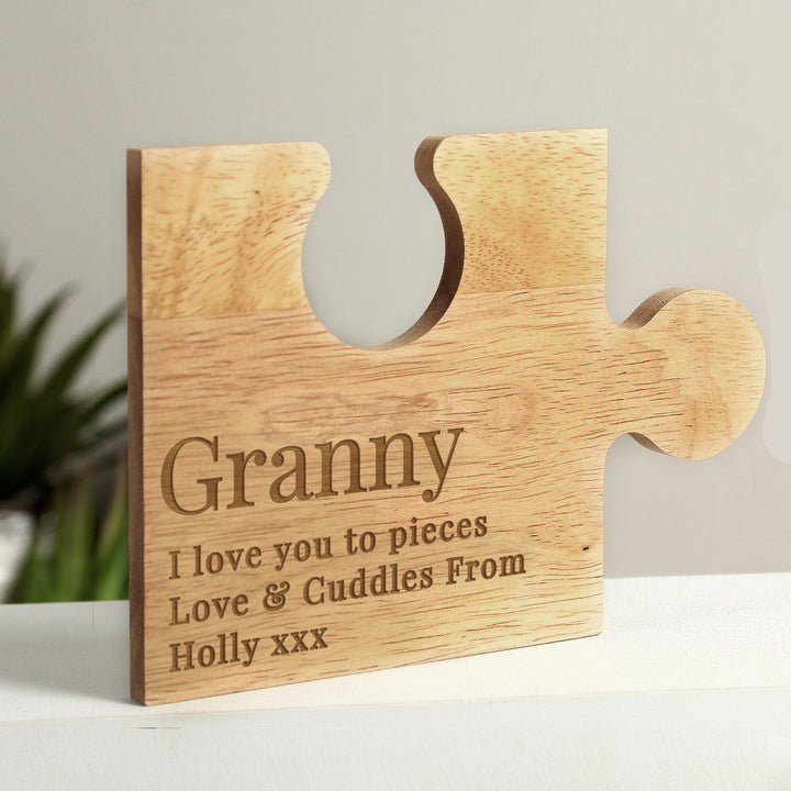 Buy Personalised Free Text Jigsaw Piece available now at www.giftsfinder.co.uk