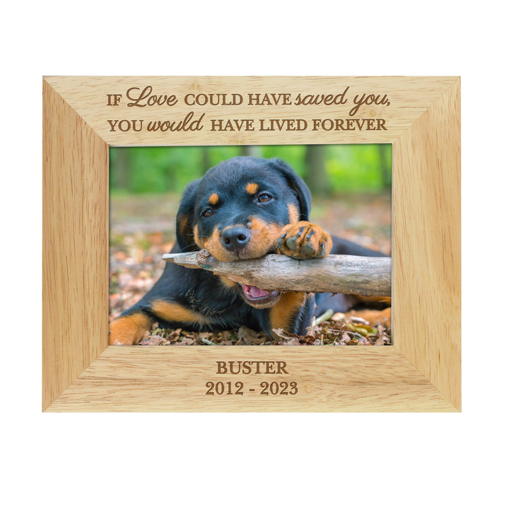 Buy Personalised Pet Memorial 5x7 Photo Frame at www.giftsfinder.co.uk