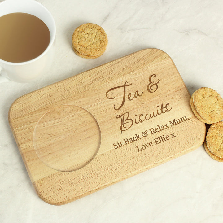 Buy Personalised Free Text Wooden Coaster Tray available now at www.giftsfinder.co.uk