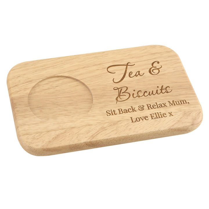 Buy Personalised Free Text Wooden Coaster Tray available now at www.giftsfinder.co.uk