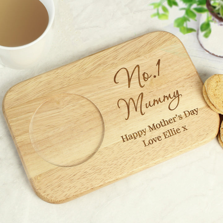 Buy Personalised Free Text Wooden Coaster Tray available now at www.giftsfinder.co.uk