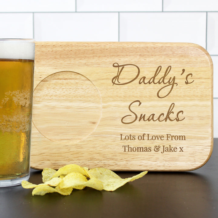 Buy Personalised Free Text Wooden Coaster Tray available now at www.giftsfinder.co.uk