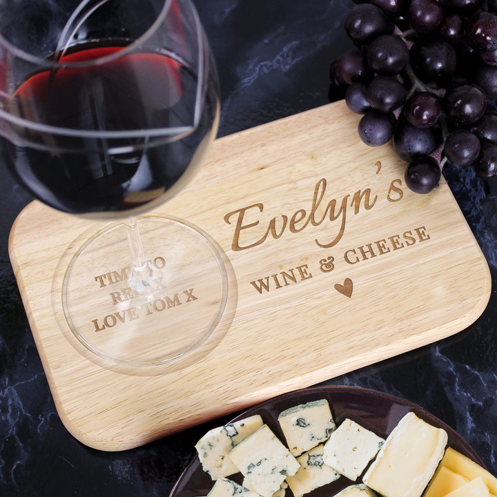 Buy Personalised Heart Design Wooden Coaster Tray available now at www.giftsfinder.co.uk