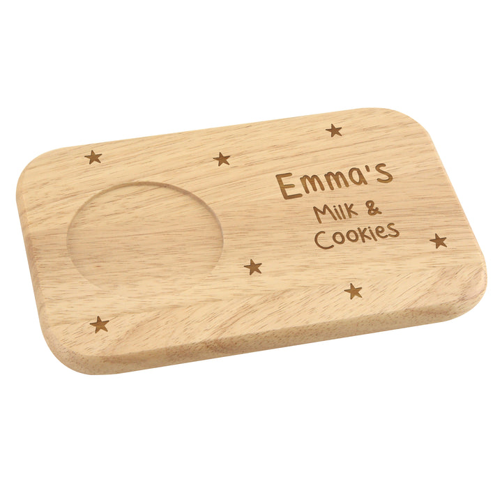 Personalised Stars Wooden Coaster Tray in gift category Personalised Coasters