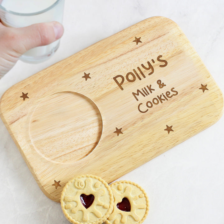 Personalised Stars Wooden Coaster Tray in gift category Personalised Coasters