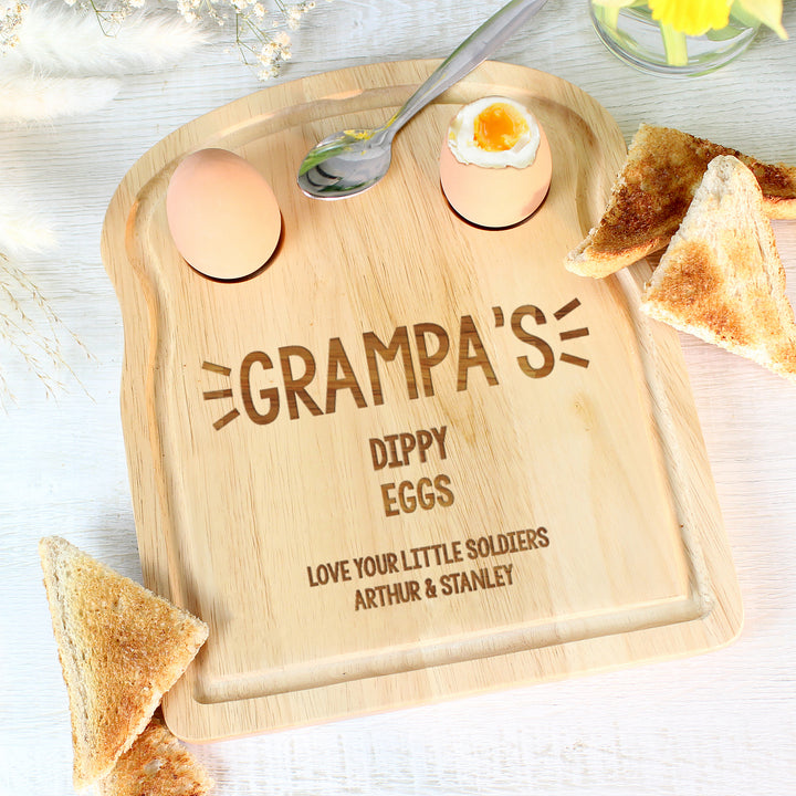 Buy Personalised Free Text Egg & Toast Board available now at www.giftsfinder.co.uk