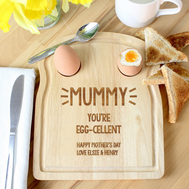 Buy Personalised Free Text Egg & Toast Board available now at www.giftsfinder.co.uk