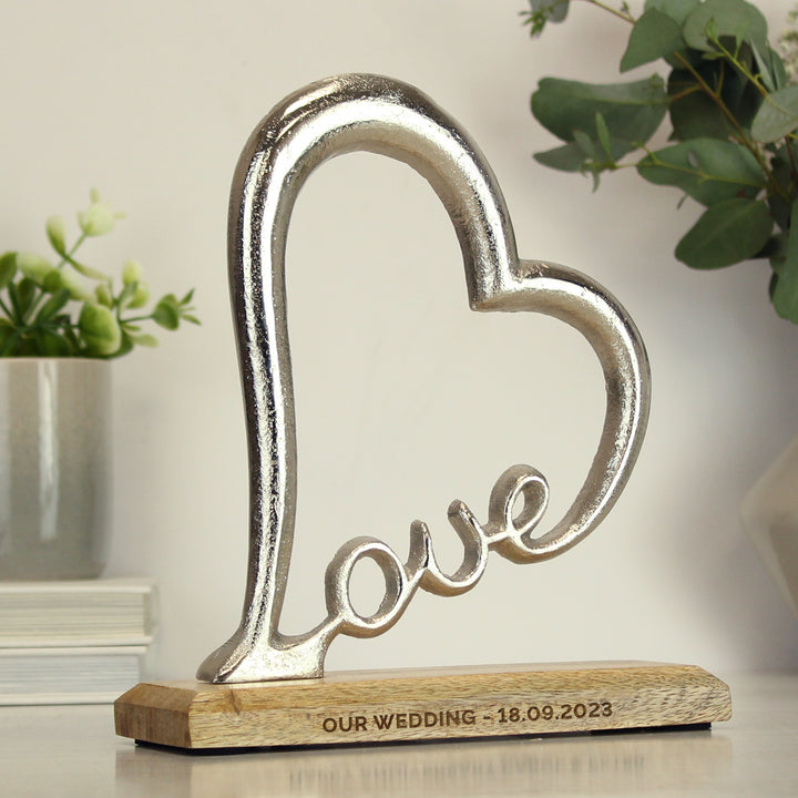 Buy Personalised Love Heart Ornament available now at www.giftsfinder.co.uk