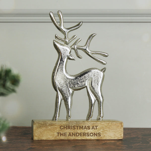 Personalised Stag Ornament - part of the Gifts Finder Personalised Ornaments & Keepsakes collection