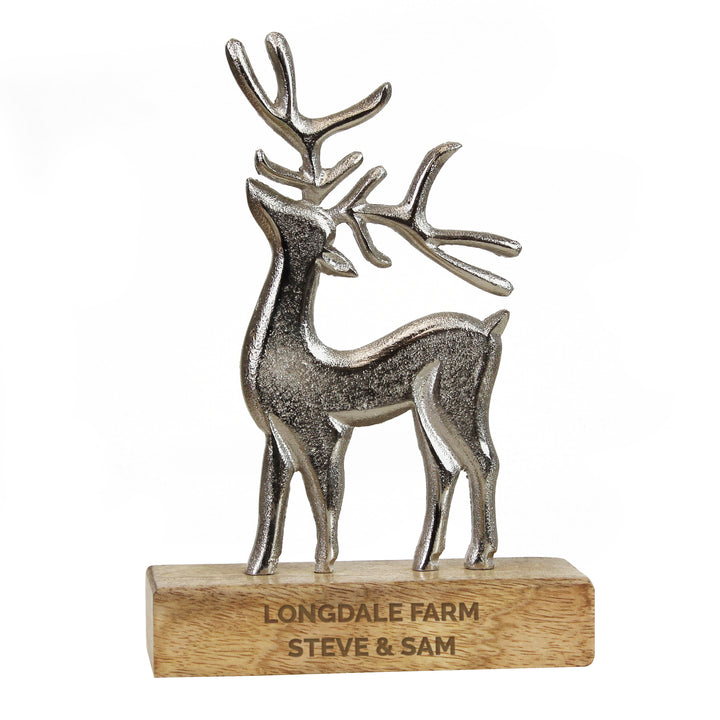 Personalised Stag Ornament - part of the Gifts Finder Personalised Ornaments & Keepsakes collection