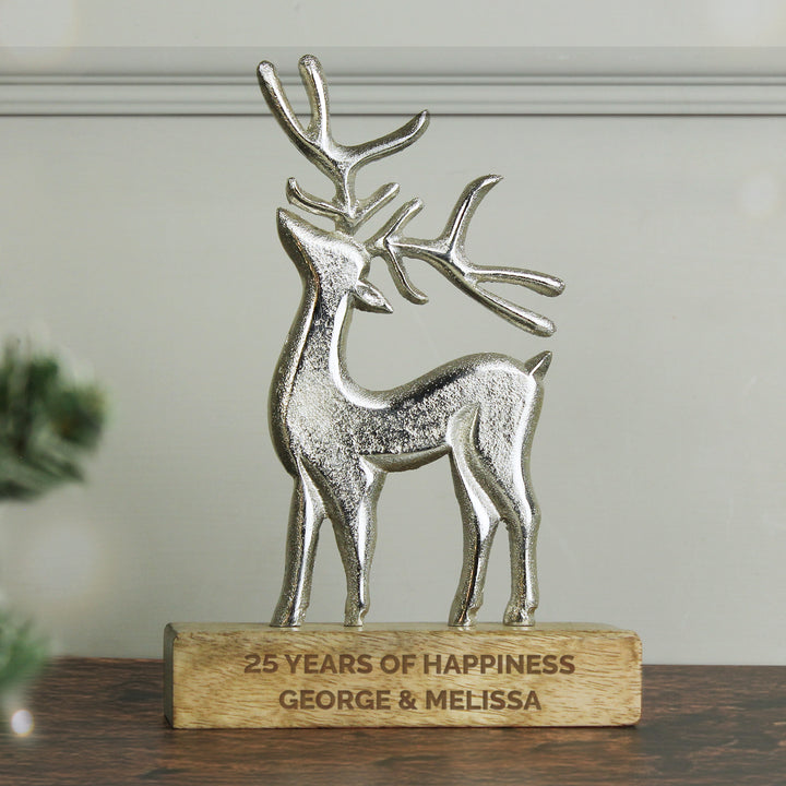 Personalised Stag Ornament - part of the Gifts Finder Personalised Ornaments & Keepsakes collection