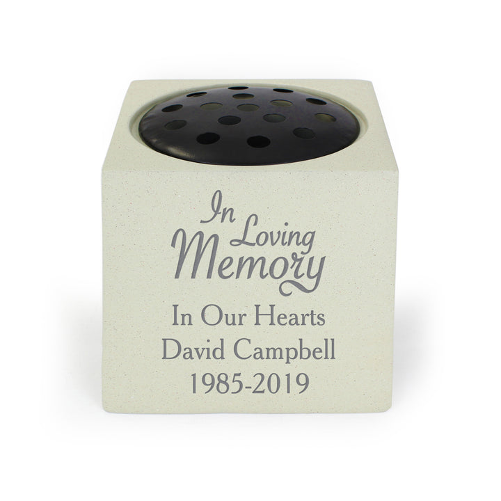 Buy Personalised In Loving Memory Memorial Vase available now at www.giftsfinder.co.uk