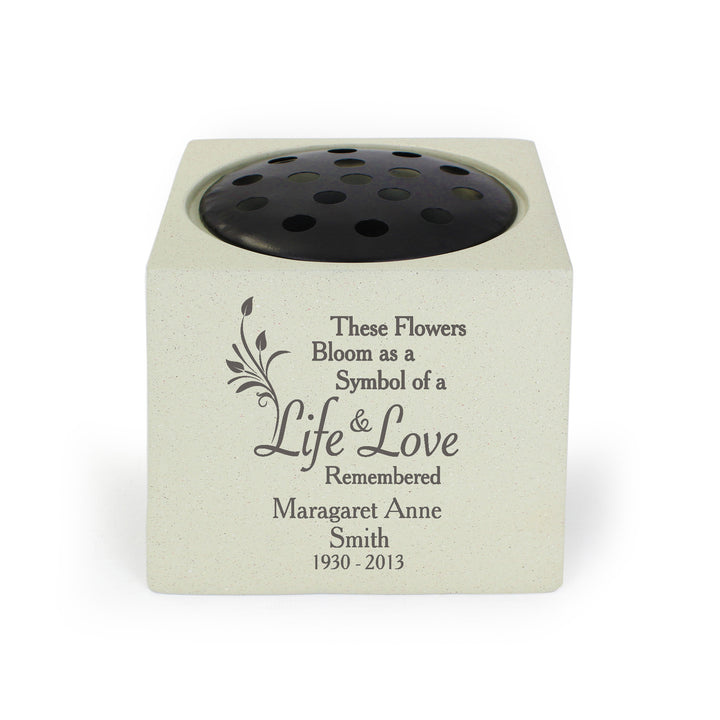 Buy Personalised Life & Love Memorial Vase available now at www.giftsfinder.co.uk