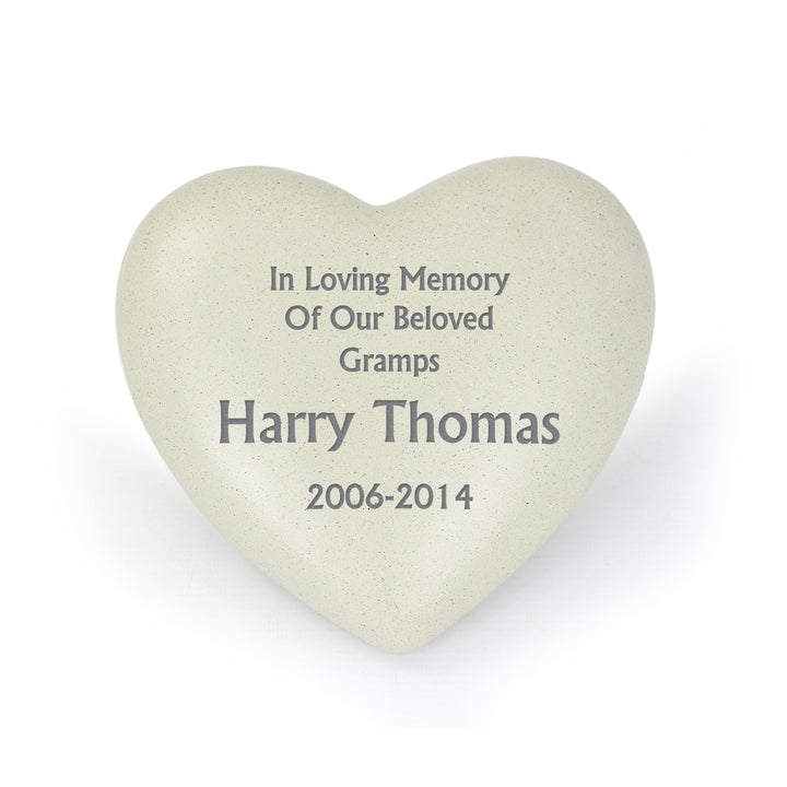 Buy Personalised Heart Memorial available now at www.giftsfinder.co.uk