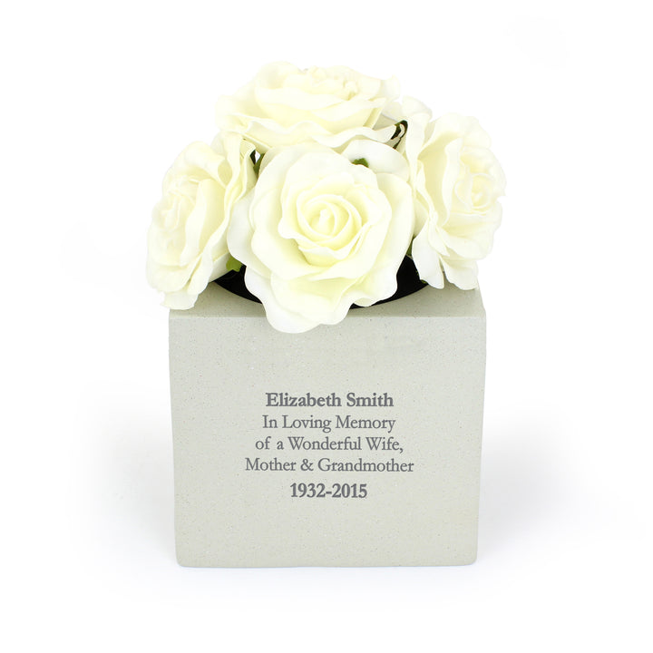 Buy Personalised Memorial Vase available now at www.giftsfinder.co.uk