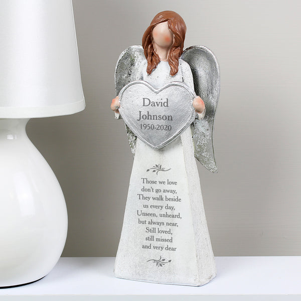 Buy Personalised Memorial Angel Ornament at www.giftsfinder.co.uk