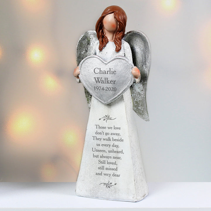 Buy Personalised Memorial Angel Ornament at www.giftsfinder.co.uk