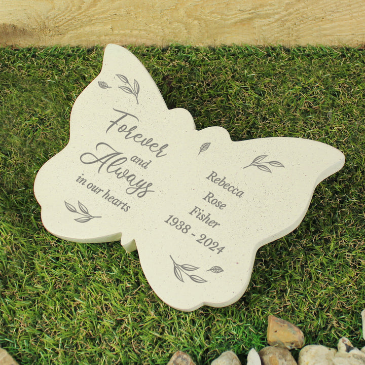 Buy Personalised Forever and Always Memorial Butterfly at www.giftsfinder.co.uk