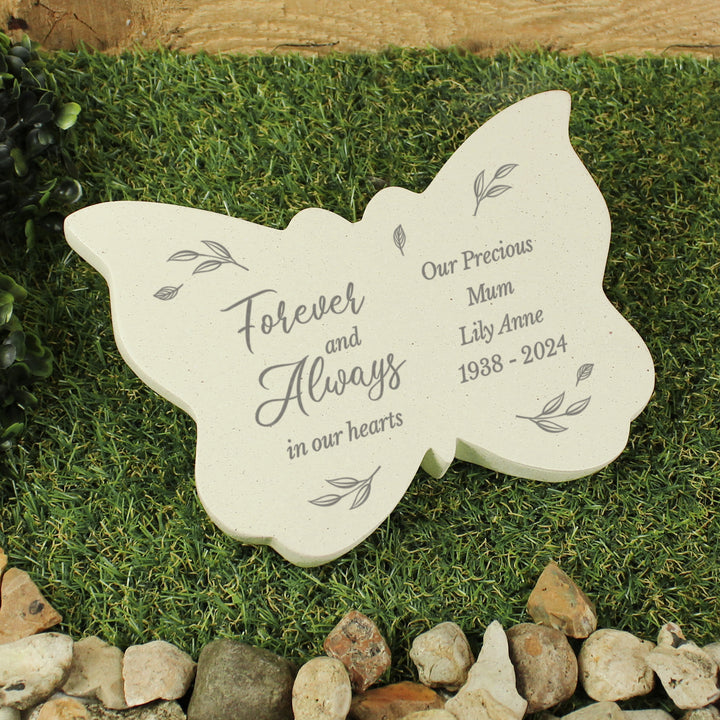 Buy Personalised Forever and Always Memorial Butterfly at www.giftsfinder.co.uk