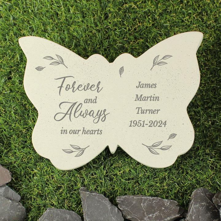 Buy Personalised Forever and Always Memorial Butterfly at www.giftsfinder.co.uk