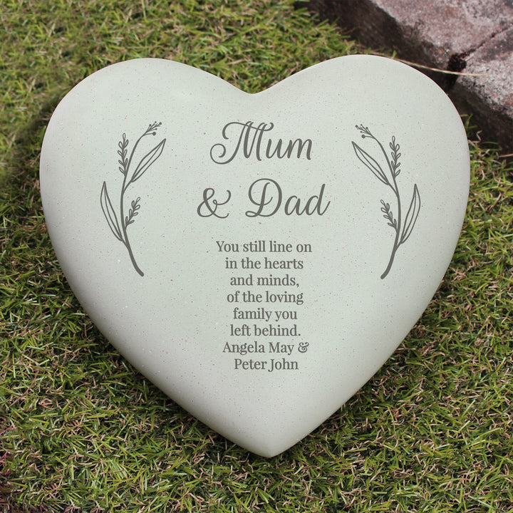 Personalised Free Text Heart Memorial - part of the Gifts Finder Personalised Memorials collection