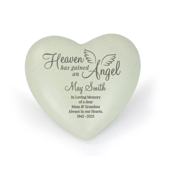 Buy Personalised Little Angel Heart Memorial available now at www.giftsfinder.co.uk