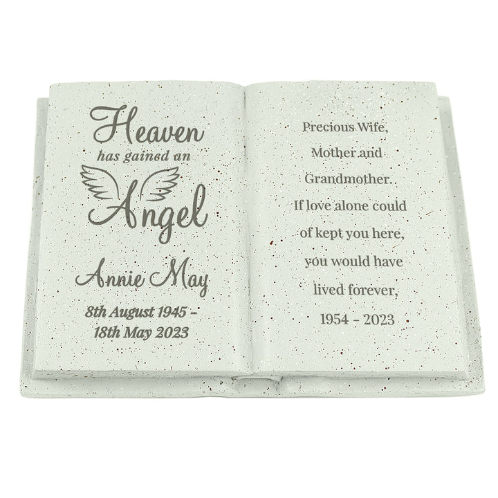 Buy Personalised Little Angel Memorial Book available now at www.giftsfinder.co.uk