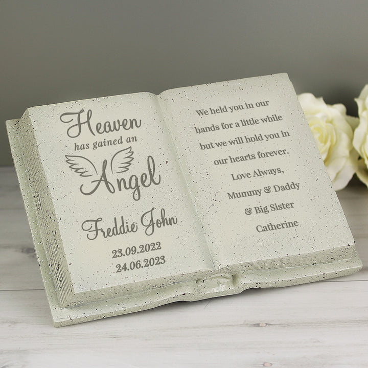 Buy Personalised Little Angel Memorial Book available now at www.giftsfinder.co.uk