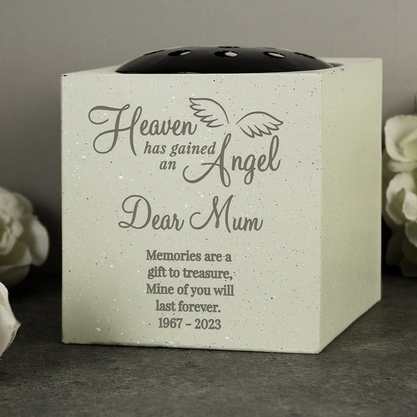 Buy Personalised Little Angel Memorial Vase available now at www.giftsfinder.co.uk