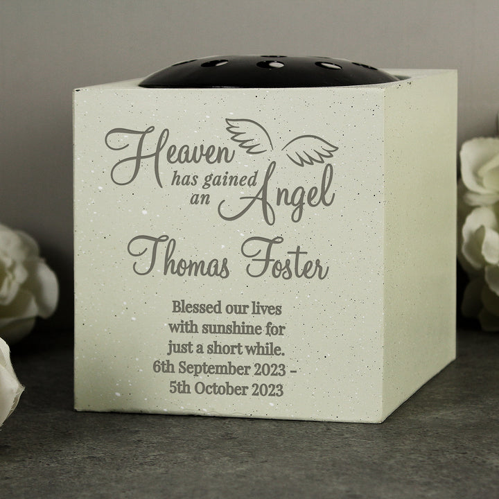 Personalised Angel Memorial Vase - part of the Vases collection