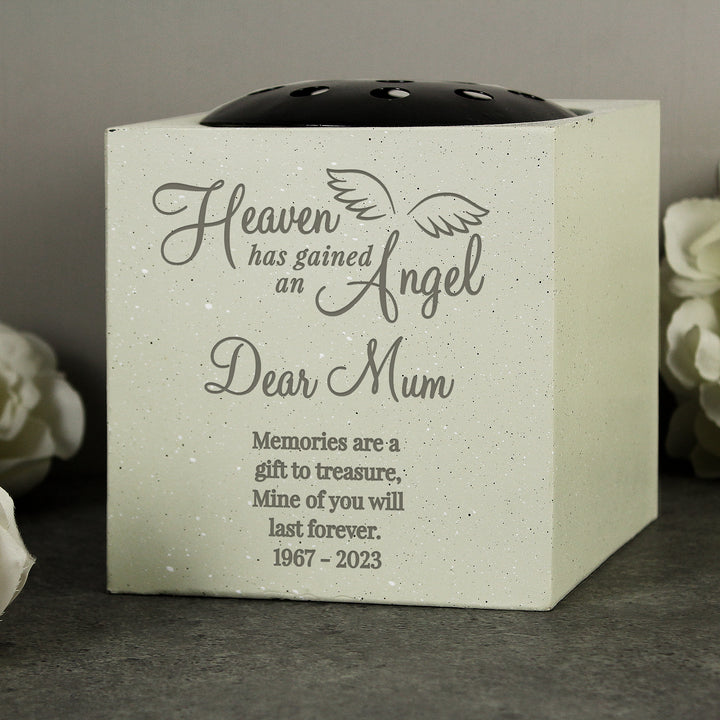 Personalised Angel Memorial Vase - part of the Vases collection