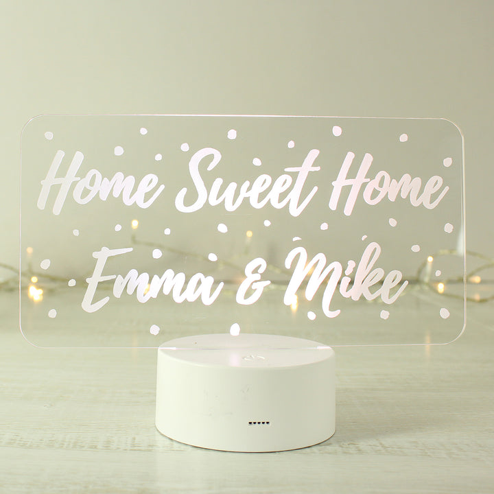 Buy Personalised Polka-dot Message LED Colour Changing Night Light at www.giftsfinder.co.uk