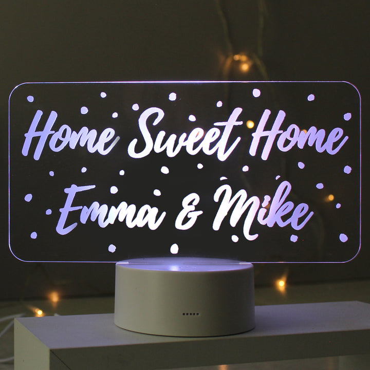 Buy Personalised Polka-dot Message LED Colour Changing Night Light at www.giftsfinder.co.uk