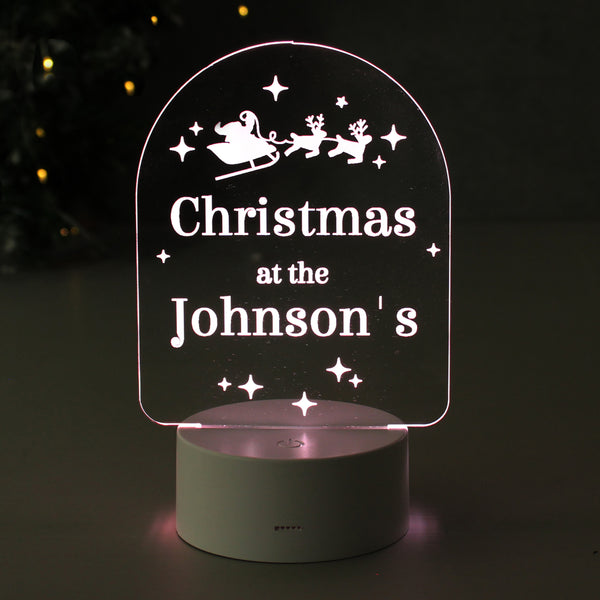 Buy Personalised Free Text Christmas LED Light available now at www.giftsfinder.co.uk