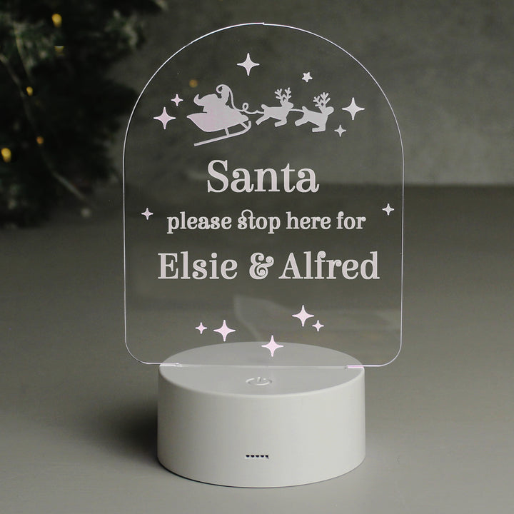 Buy Personalised Free Text Christmas LED Light available now at www.giftsfinder.co.uk